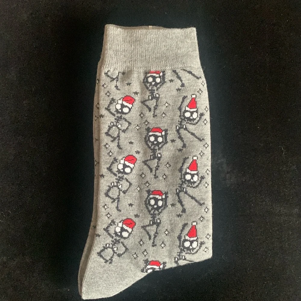 Santa Skeleton Socks